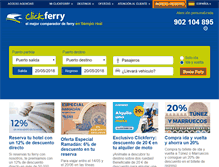 Tablet Screenshot of clickferry.com